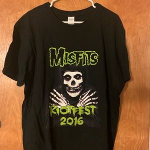 Misfits @ Riot Fest 2016 XL Black T- Shirt
